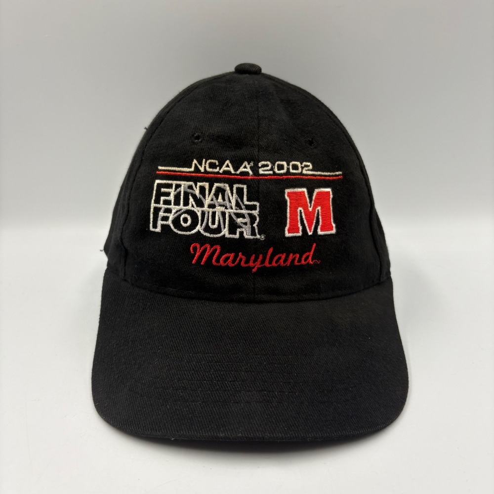 Headmaster Maryland Final Four Hat Mens OSFA Black Good 2002 NCAA Basketball Cap